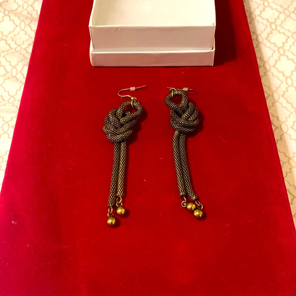 Braided To Dangling 2 Strand Earrings